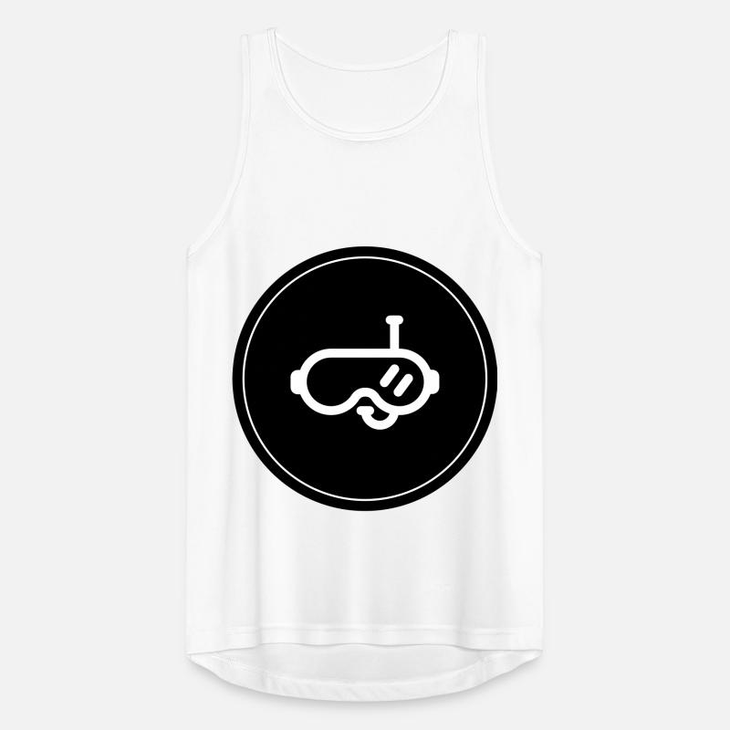 Diving goggles circle Men's Breathable Tank Top