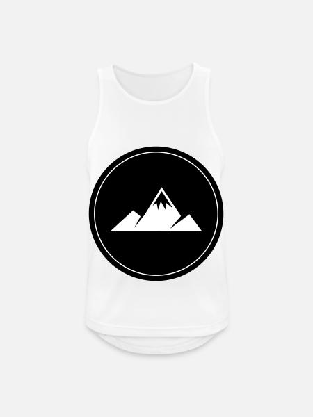 Berge Kreis - Men's Breathable Tank Top - white