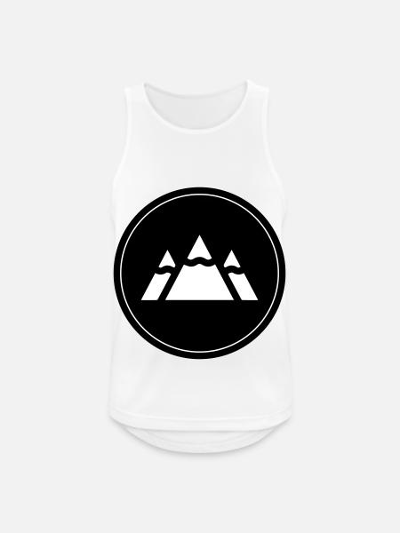 Berge - Männer Tank Top atmungsaktiv - Weiß