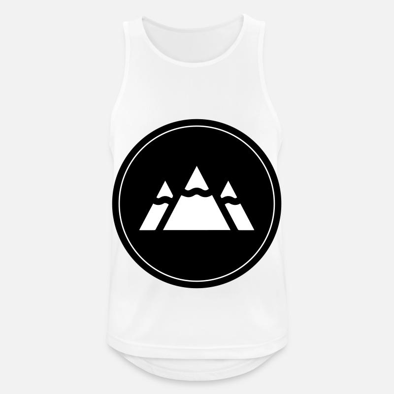 Berge - Männer Tank Top atmungsaktiv - Weiß