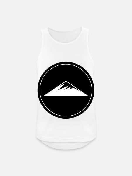Mountains Symbol Circle - Men's Breathable Tank Top - white
