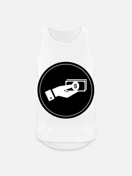 Geld Icon - Männer Tank Top atmungsaktiv - Weiß