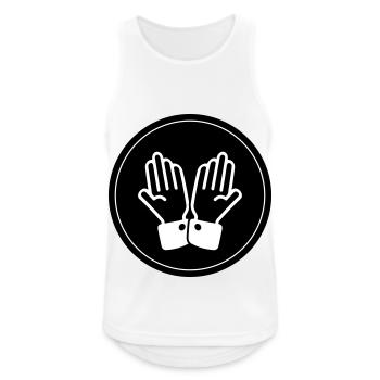 Hands Pray Circle - Men's Breathable Tank Top - white - Front - Nick (188cm)
