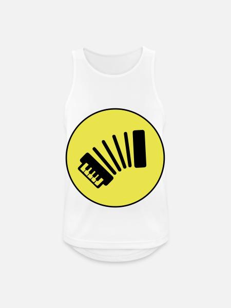 Akkordeon musik - Männer Tank Top atmungsaktiv - Weiß