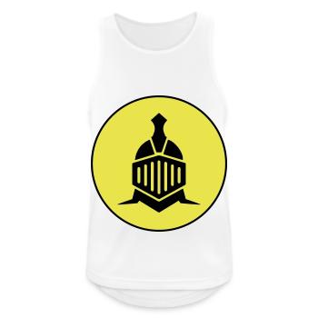 Knight Helmet - Men's Breathable Tank Top - white - Front - Nick (188cm)