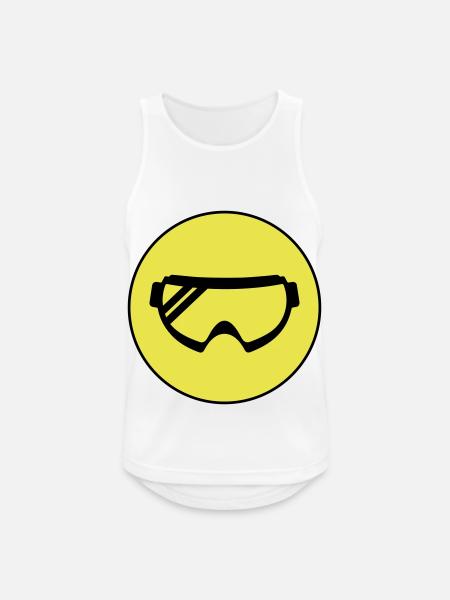 Ski goggles icon - Men's Breathable Tank Top - white