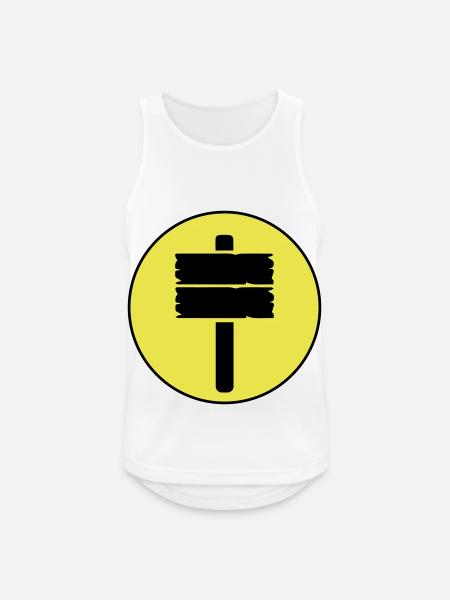 Wegweiser icon - Männer Tank Top atmungsaktiv - Weiß