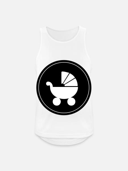Stroller baby - Men's Breathable Tank Top - white