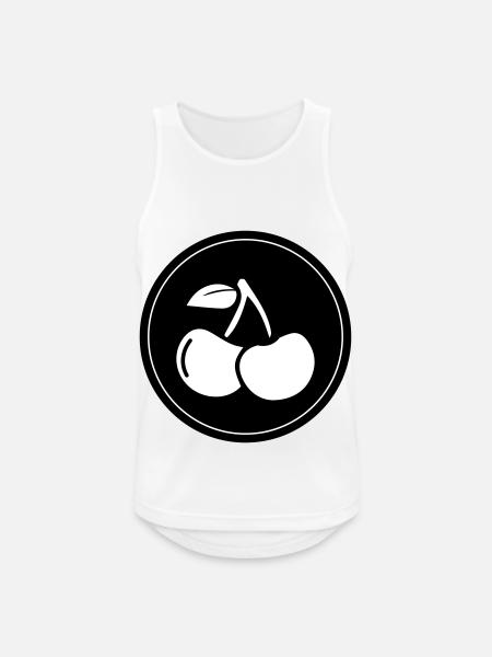 Cherry fruit - Men's Breathable Tank Top - white