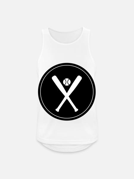 Baseball icon - Men's Breathable Tank Top - white