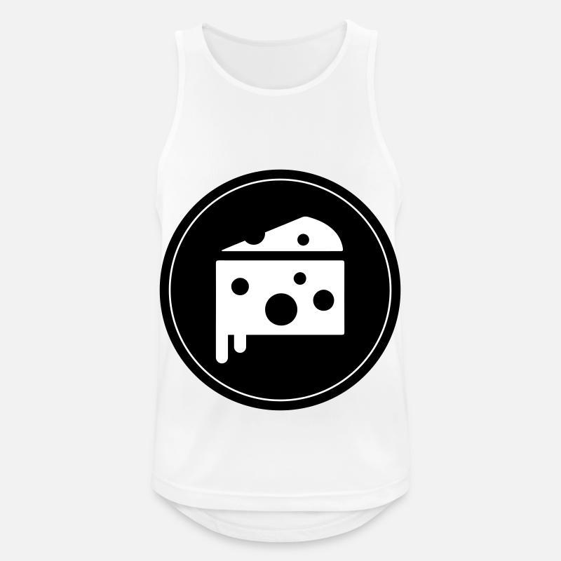 Käse Symbol Cheese - Men's Breathable Tank Top - white