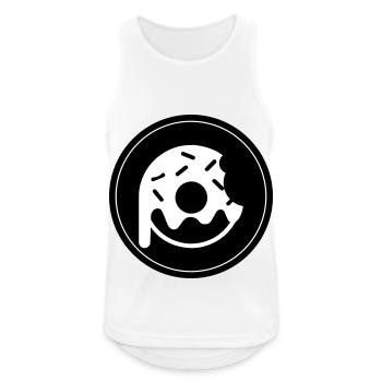 Donut Symbol - Men's Breathable Tank Top - white - Front - Nick (188cm)