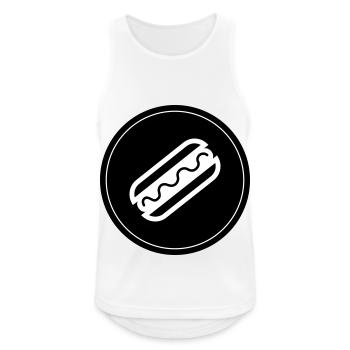 Hotdog Foodie Symbol - Men's Breathable Tank Top - white - Front - Nick (188cm)
