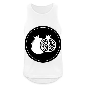 Pomegranate icon - Men's Breathable Tank Top - white - Front - Nick (188cm)