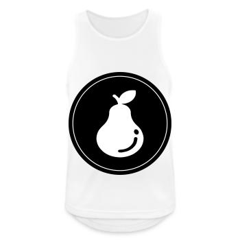 Birne Obst - Männer Tank Top atmungsaktiv - Weiß - Vorne - Nick (188cm)