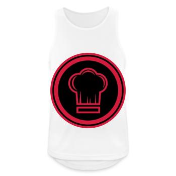Chef chapeau de chef - Débardeur respirant Homme - blanc - Devant - Nick (188cm)