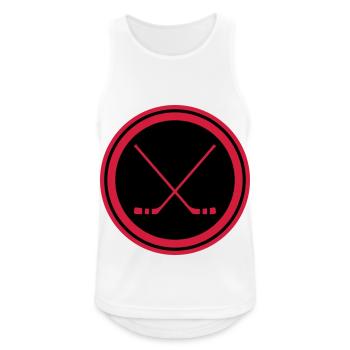 Ice hockey sticks - Men's Breathable Tank Top - white - Front - Nick (188cm)