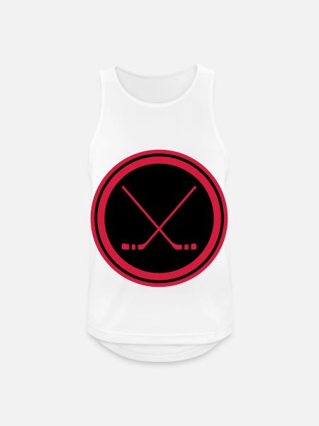Ice hockey sticks - Men's Breathable Tank Top - white