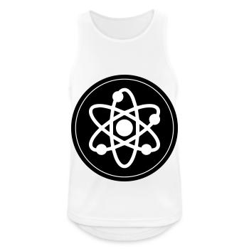 Atom Symbol Kreis - Männer Tank Top atmungsaktiv - Weiß - Vorne - Nick (188cm)