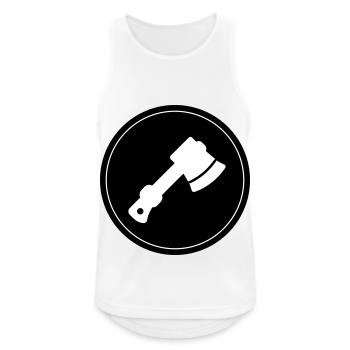 Kletterausrüstung Kreis eispickel - Männer Tank Top atmungsaktiv - Weiß - Vorne - Nick (188cm)