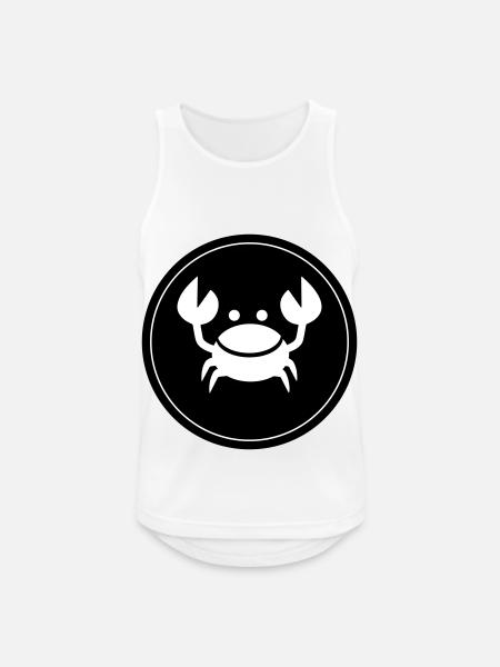 Crustacean Circle - Men's Breathable Tank Top - white