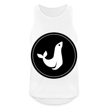 seal animal circle - Men's Breathable Tank Top - white - Front - Nick (188cm)