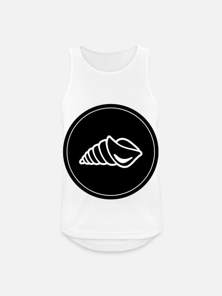 Mussel snail circle - Men's Breathable Tank Top - white