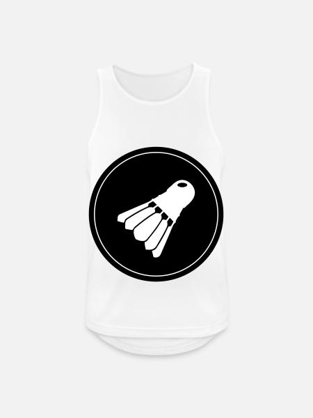 badminton - Männer Tank Top atmungsaktiv - Weiß