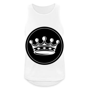 Krone Silhouette icon - Männer Tank Top atmungsaktiv - Weiß - Vorne - Nick (188cm)