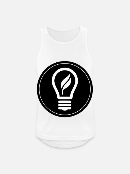 Light bulb icon - Men's Breathable Tank Top - white