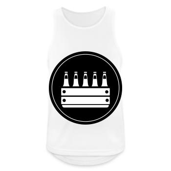Bierkiste Kiste Bier - Männer Tank Top atmungsaktiv - Weiß - Vorne - Nick (188cm)