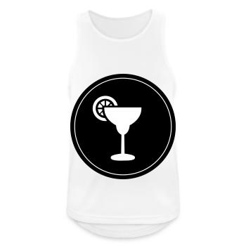 Tequila Drink - Männer Tank Top atmungsaktiv - Weiß - Vorne - Nick (188cm)