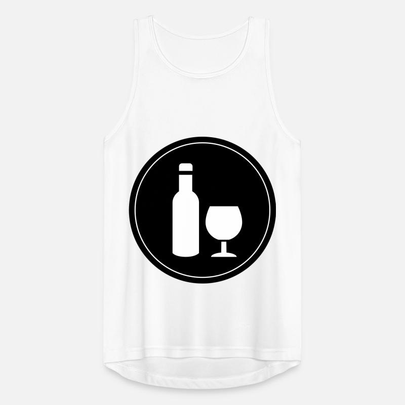 Wine Red Wine Men's Breathable Tank Top