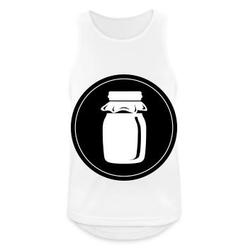 Honig symbol Imker - Männer Tank Top atmungsaktiv - Weiß - Vorne - Nick (188cm)