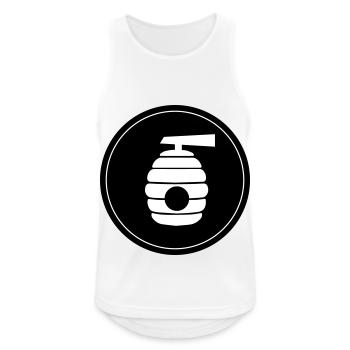 Imker Icon honig - Männer Tank Top atmungsaktiv - Weiß - Vorne - Nick (188cm)