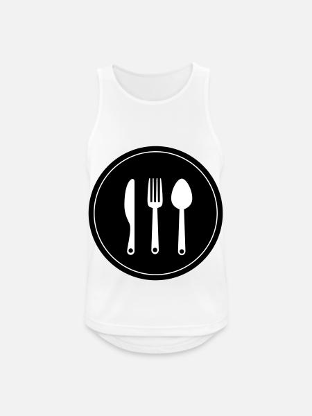 Fork cutlery - Men's Breathable Tank Top - white