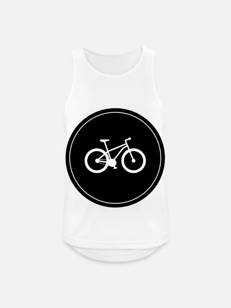Bicycle Cycling - Men's Breathable Tank Top - white