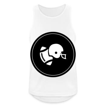 Football Icon - Männer Tank Top atmungsaktiv - Weiß - Vorne - Nick (188cm)