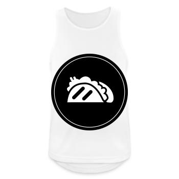 Taco Burrito Symbol Imbiss - Männer Tank Top atmungsaktiv - Weiß - Vorne - Nick (188cm)