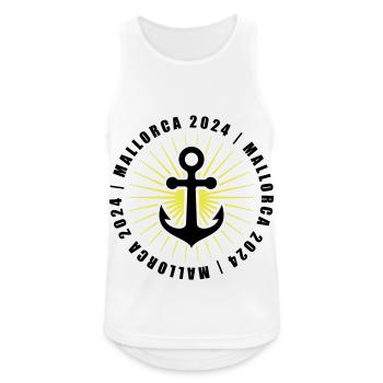 Mallorca 2024 holiday - Men's Breathable Tank Top - white - Front - Nick (188cm)