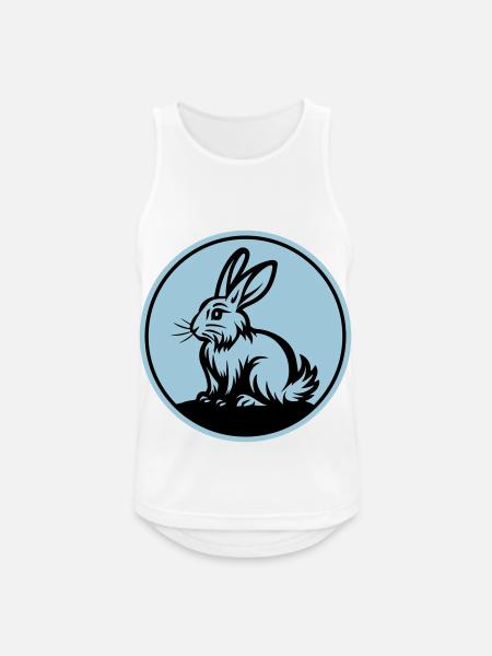 Bunny Easter Symbol - Men's Breathable Tank Top - white