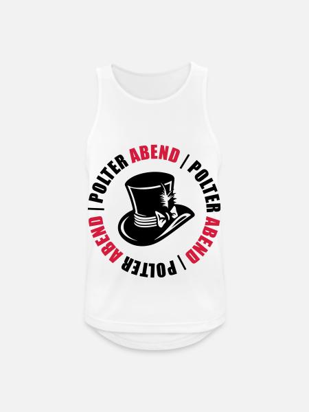 Polterabend Junggesellenabschied - Männer Tank Top atmungsaktiv - Weiß