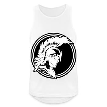 Casque Warrior Sparta Spartan - Débardeur respirant Homme - blanc - Devant - Nick (188cm)