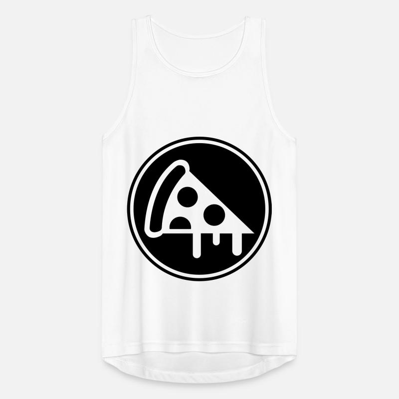 Pizza Icon Silhouette Männer Tank Top atmungsaktiv