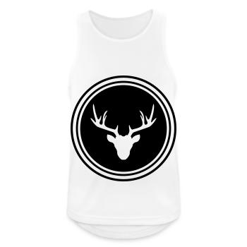 Deer Deer icon - Men's Breathable Tank Top - white - Front - Nick (188cm)