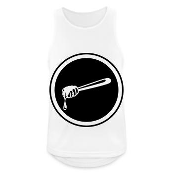 Stick chisel symbol beekeeper - Men's Breathable Tank Top - white - Front - Nick (188cm)