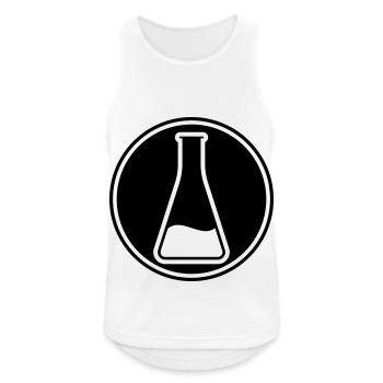 Test tube icon - Men's Breathable Tank Top - white - Front - Nick (188cm)