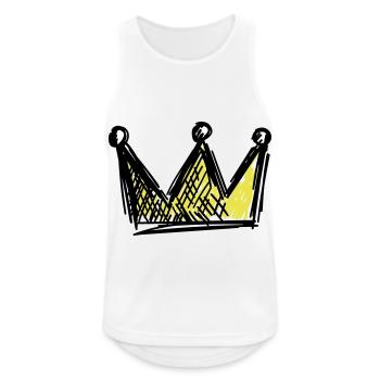 Crown Drawing Sketch - Men's Breathable Tank Top - white - Front - Nick (188cm)