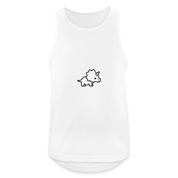 triceratops - Men's Breathable Tank Top - white - Front - Nick (188cm)