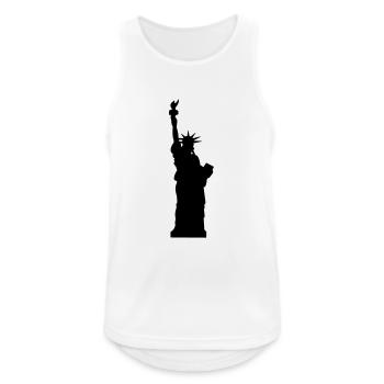 statue of liberty - Freiheitsstatue - Männer Tank Top atmungsaktiv - Weiß - Vorne - Nick (188cm)
